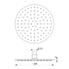 3002-00-teh Pršna glava okrogla, Prosan SS Ø 250 mm, 4 mm