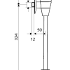 011150699-teh Aufsatz-Montage Sensor-Spüler für Urinal Schell Schelltronic, batteriebetrieben