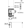 Concealed element for WC Schell Compact II, 011940099