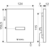 028060699-teh Schell Edition E urinal control sensor panel, battery-operated, chrome