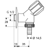 033860699-teh Zidni priključek 1/2"-3/4", Schell Comfort