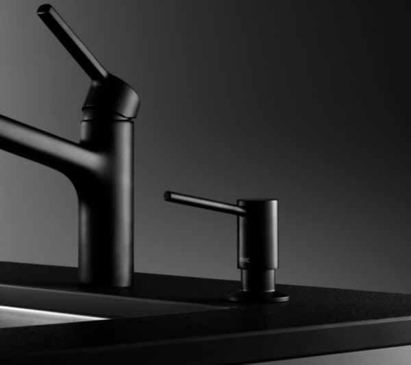 KWC LUNA E kitchen tap, matt black