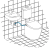 LAVALINO hygienische WC-Sitz mit Bidetfunktion und "Soft Close" Absenkautomatik"