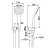 Surface-mounted shower set, Prosan