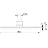 3013-00-teh Shower head square 400x400 mm 2-6 mm, stainless steel, Prosan