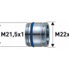 50 5051 94-teh Redukcija/adapter krom, Cache JR / M21.5x1 X M22x1, Neoperl