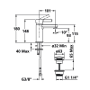 Basin mixer Fit black, KWC