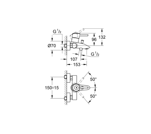 32211000-teh Bath spout Concetto, Grohe