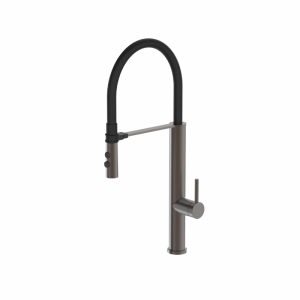 Kitchen mixer tap with FLEX spout, gunmetal, Prosan