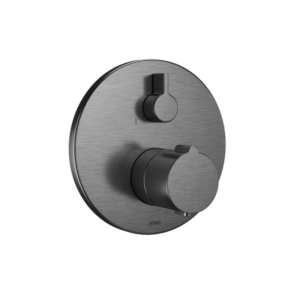 KWC SHOWERCULTURE thermostatic fitting, brushed graphite (21.004.802.179) KWC SHOWERCULTURE thermostatic fitting, brushed graphite (21.004.802.179)