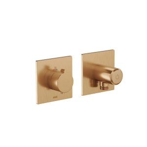 KWC SHOWERCULTURE thermostatic fitting, brushed brass (21.004.853.178) KWC SHOWERCULTURE thermostatic fitting, brushed brass (21.004.853.178)