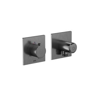 KWC SHOWERCULTURE thermostatic valve, brushed graphite (21.004.853.179) KWC SHOWERCULTURE thermostatic valve, brushed graphite (21.004.853.179)