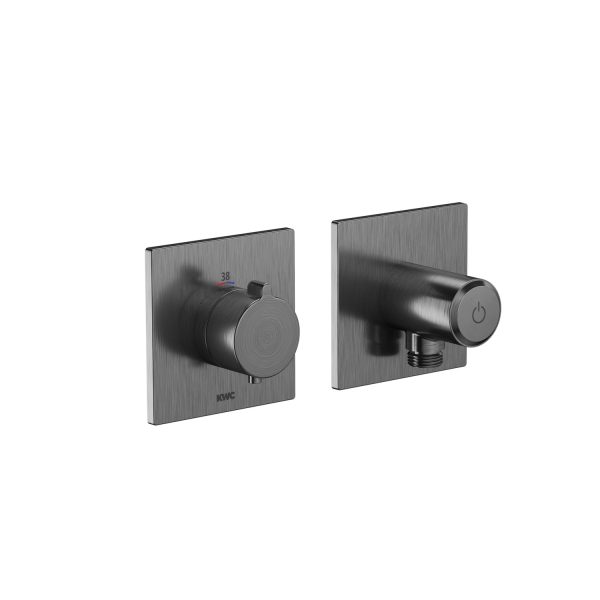 KWC SHOWERCULTURE thermostatic valve, brushed graphite (21.004.853.179) KWC SHOWERCULTURE thermostatic valve, brushed graphite (21.004.853.179)