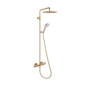 KWC SHOWERCULTURE Thermostatarmatur A400, gebürsteter Messing KWC SHOWERCULTURE Thermostatarmatur A400, gebürsteter Messing